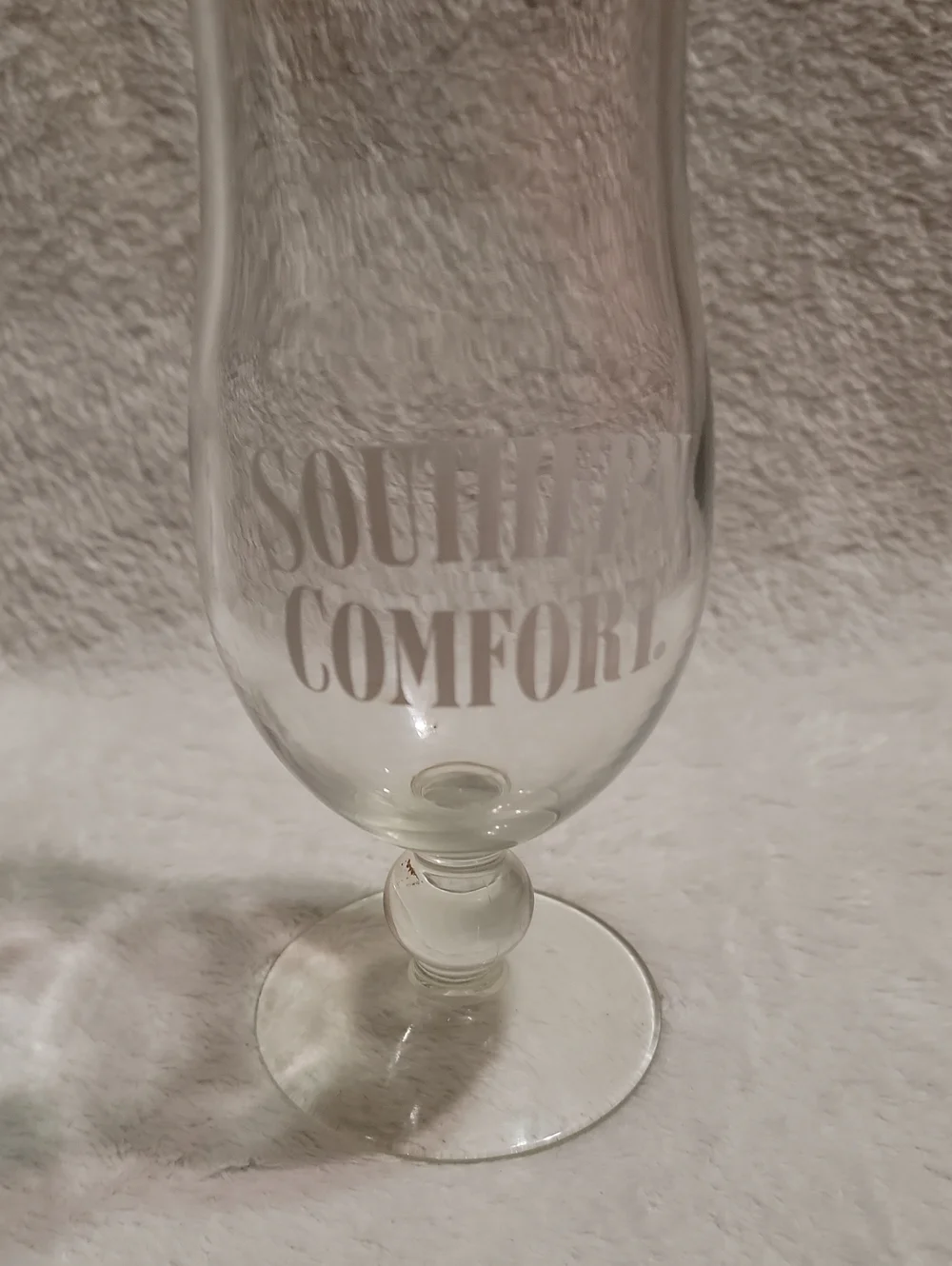 Southern Comfort hurricane glass
